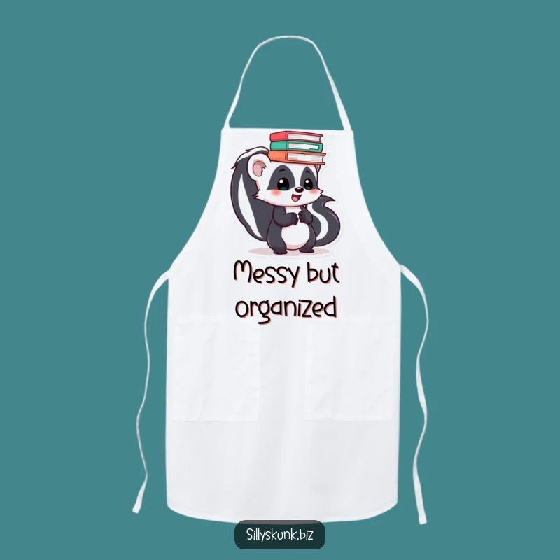 Funny Skunk Chef Skater Apron: Hilarious Kitchen Humor Gift for Cooks!
