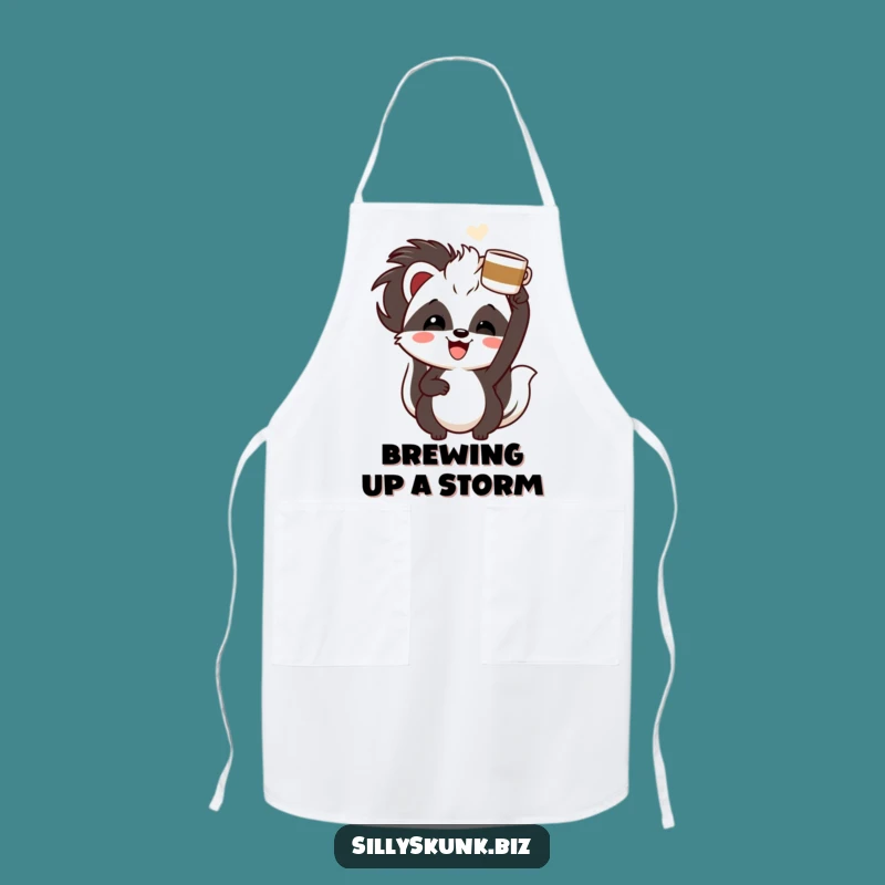 Funny Skunk Coffee Apron A Hilarious Kitchen Essential