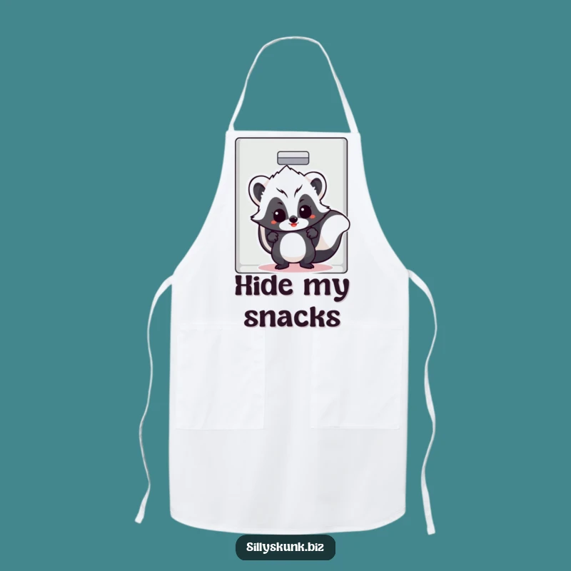 Funny Skunk Hide & Seek Apron - Hilarious Kitchen & Office Humor Gift
