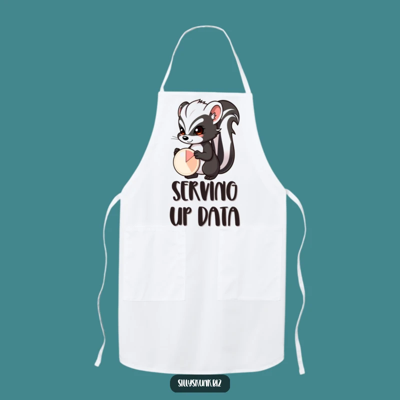 Funny Skunk Pie Chart Apron A Hilarious Kitchen Essential