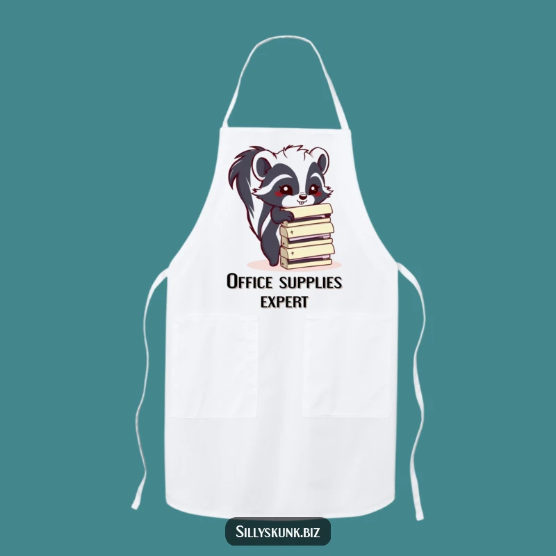 Funny Skunk Chef Apron: Cook Up Some Laughs in the Kitchen
