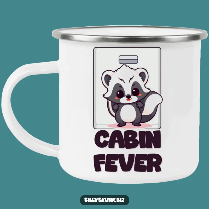 Funny Skunk Hideaway Camp Mug - Hilarious Outdoor Escape Humor Gift