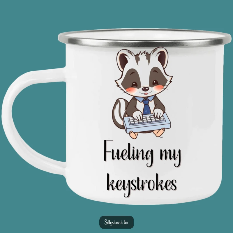 Funny Skunk Campfire Mug A Rugged and Hilarious Outdoor Companion