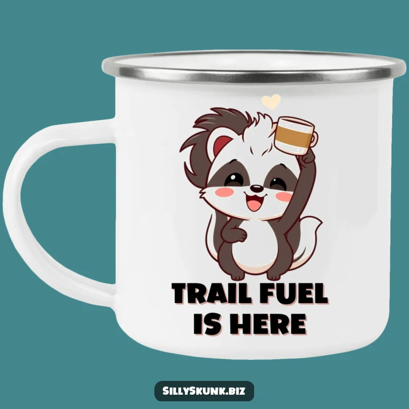 Funny Skunk Coffee Camp Mug A Hilarious Companion for Adventures