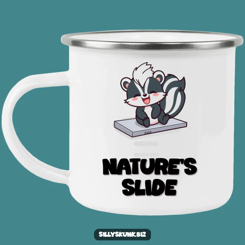 Funny Skunk Copier Camp Mug - Hilarious Outdoor Office Humor Gift