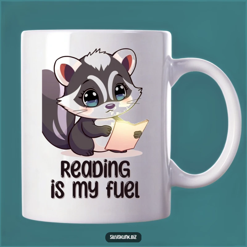 Funny Curious Skunk Mug: Intriguing Discovery, Perfect Gift for Investigators