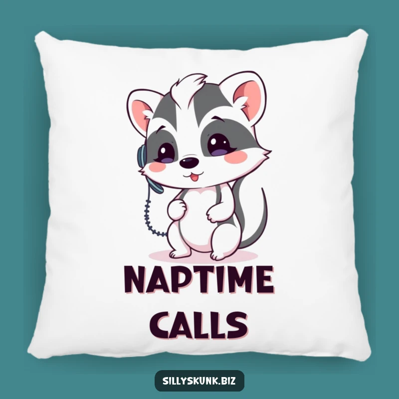 Funny Skunk Headset Pillow - Comfy & Hilarious Call Center Accent