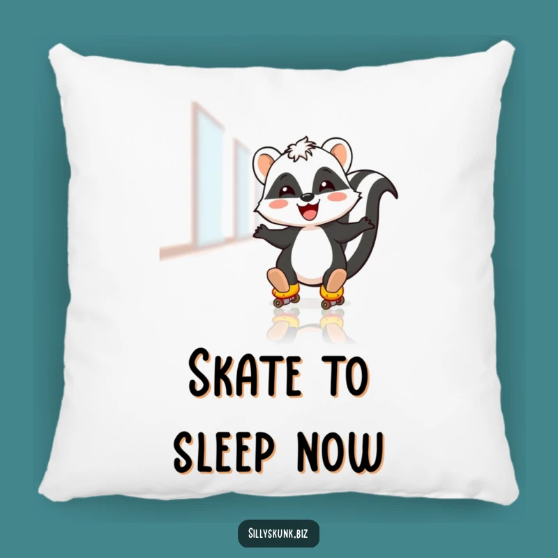 Funny Skunk Roller Pillow: Cozy Fun, Comforting Gift Idea