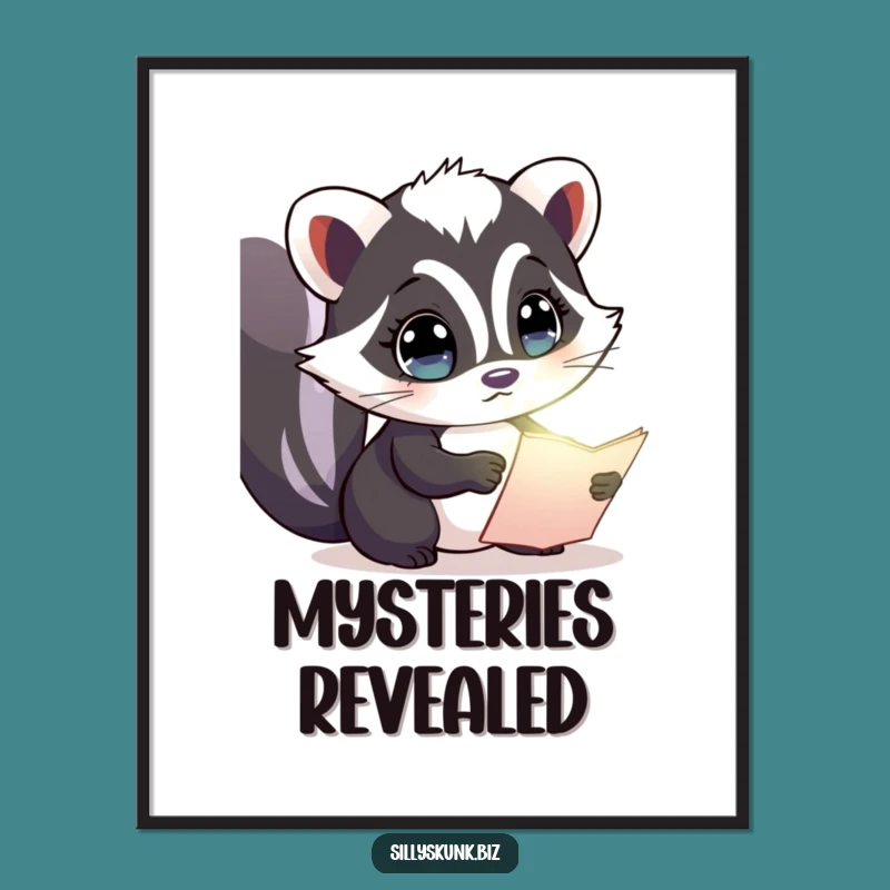 Funny Curious Skunk Digital Art: Instant Intrigue, Downloadable Gift