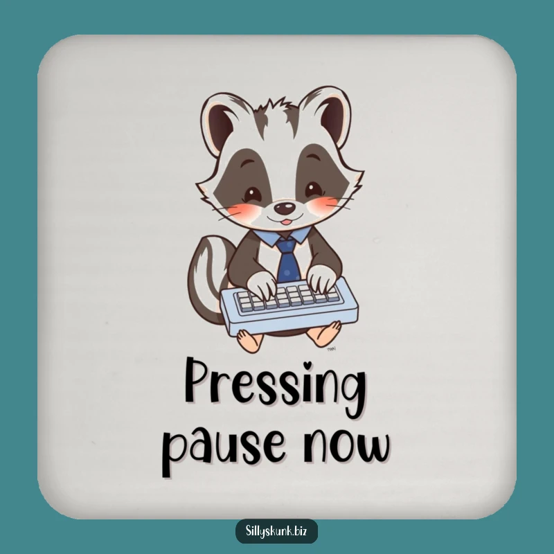 Funny Skunk Coaster Set A Hilarious Touch for Your Tabletop