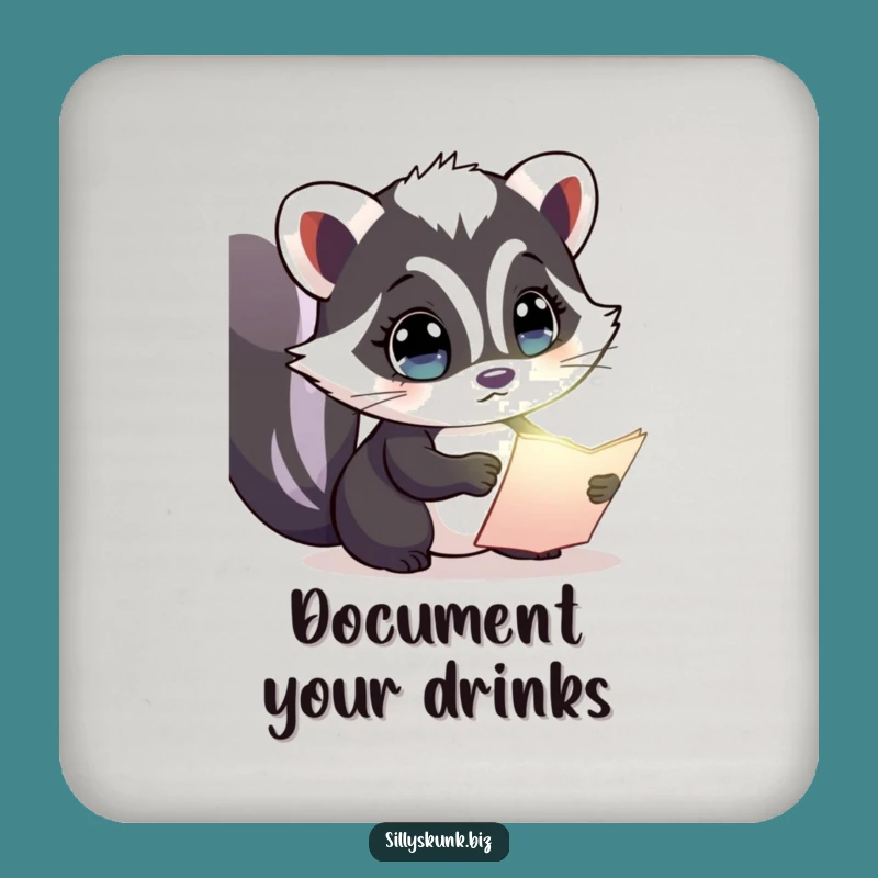 Funny Skunk Discovery Coaster: Protect Surfaces with Intrigue, Party Gift