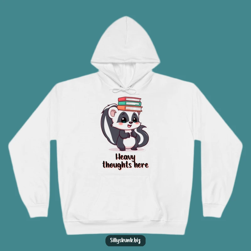 Funny Skunk Office Skater Hoodie: Cozy and Hilarious Winter Warmth Gift!