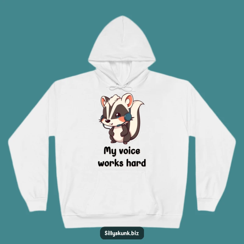 Cozy Funny Skunk Hoodie A Warm and Humorous Gift for Communicators