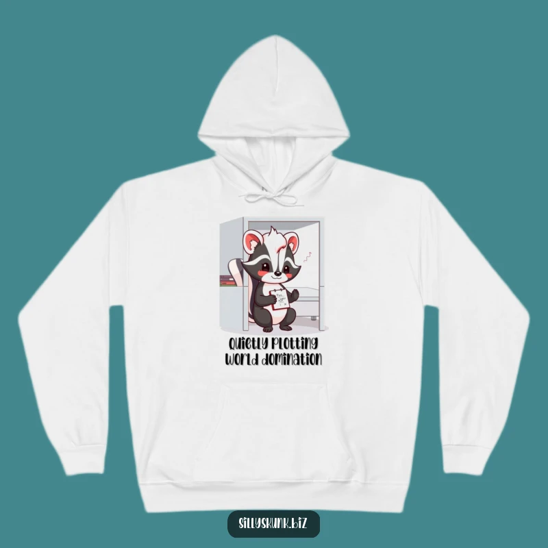 Funny Shy Skunk Cubicle Hoodie: Cozy and Hilarious Introvert Wear