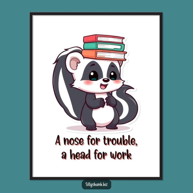 Funny Skunk Wall Art Free Printable: Hilarious Downloadable Art for Office Decor