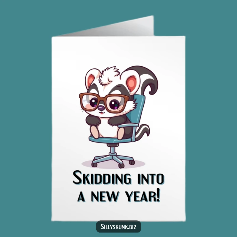 Free Printable Birthday Card: Skunk Chair Slide - Hilarious Downloadable Gift!