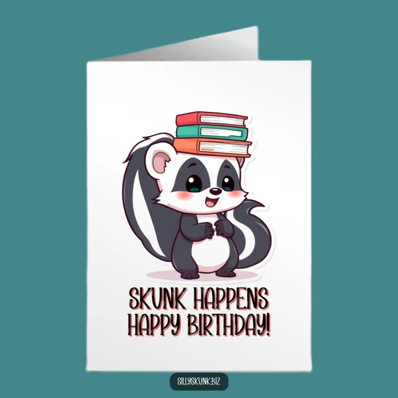 Funny Skunk Birthday Card Free Printable: Hilarious Office Humor Downloadable Gift