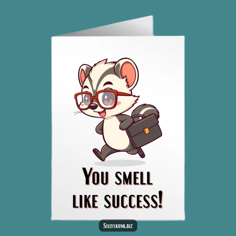 Free Printable Funny Skunk Congrats Card - Amusing Downloadable Gift