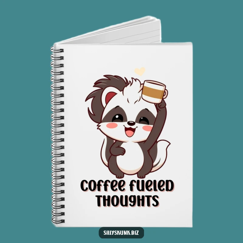 Funny Skunk Coffee Notebook A Hilarious Journal for Your Ideas