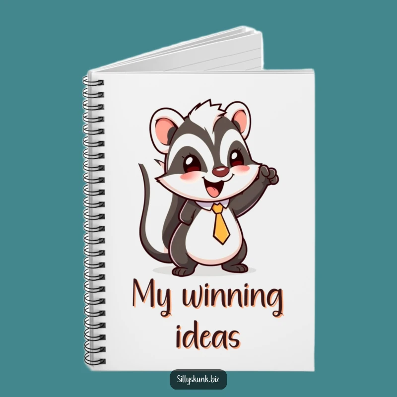 Funny Skunk Fist Pump Notebook: Hilarious Journal for Victories