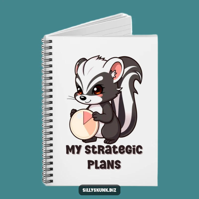Funny Skunk Pie Chart Notebook A Hilarious Journal for Analysis