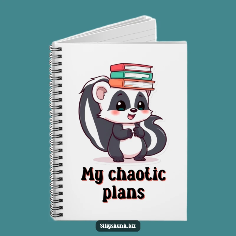 Funny Skunk Office Skater Notebook: Hilarious Journal Gift for Ideas!