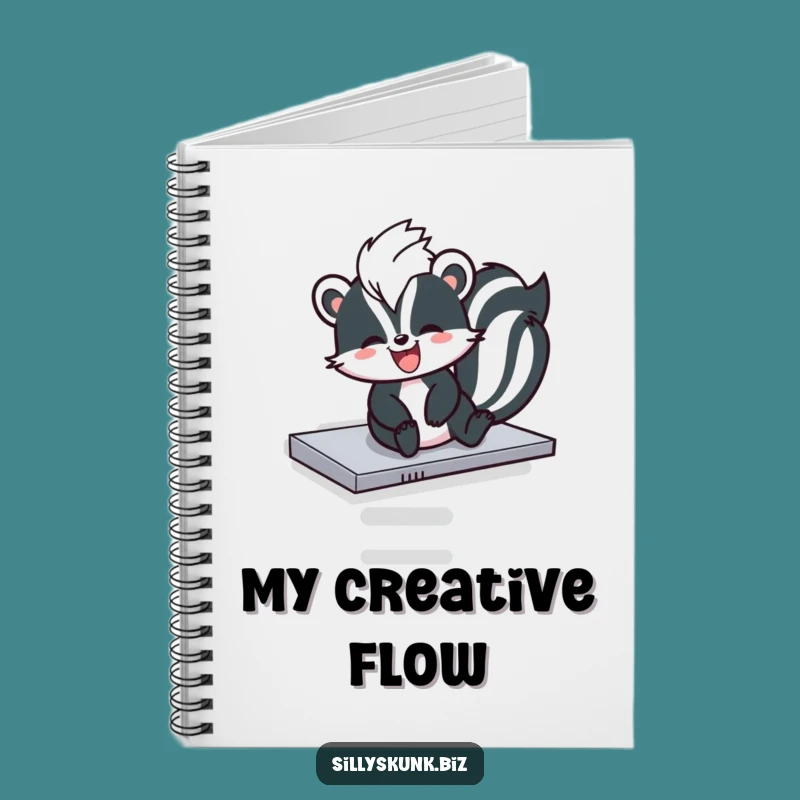Funny Skunk Daily Fun Notebook - Hilarious Office Break Journal Gift