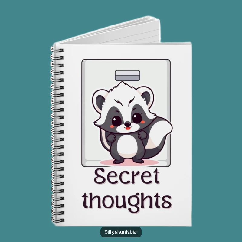 Funny Skunk Secret Keeper Notebook - Hilarious Office Hideaway Journal Gift