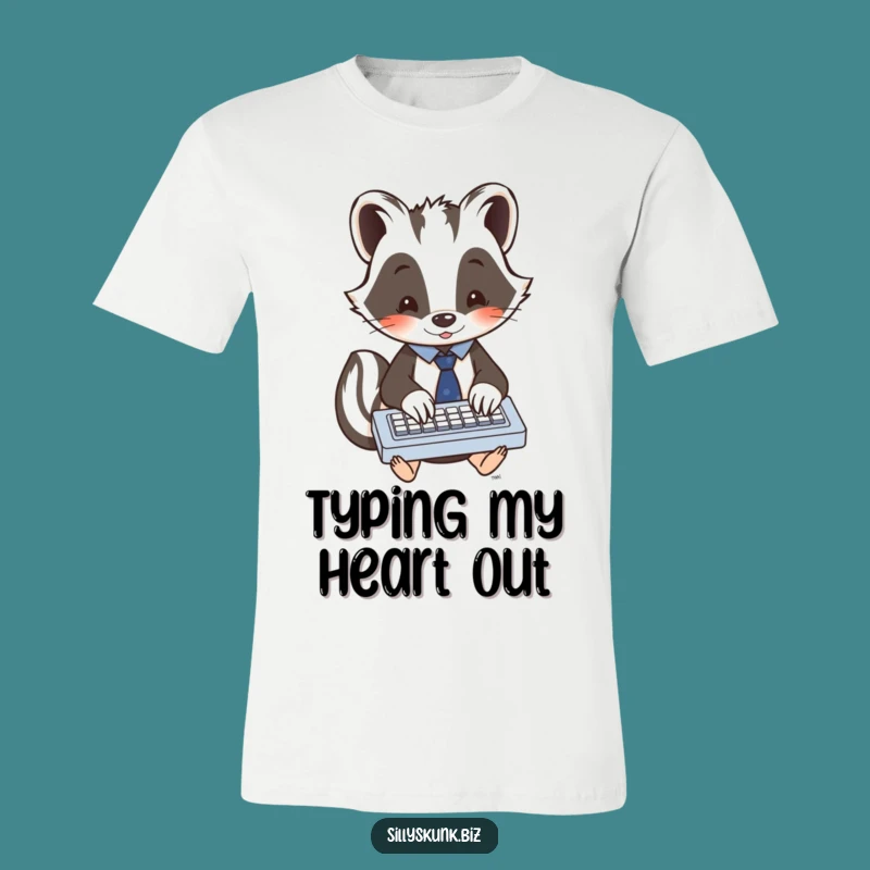 Funny Skunk Office Worker T-Shirt A Hilarious Gift for Tech Enthusiasts