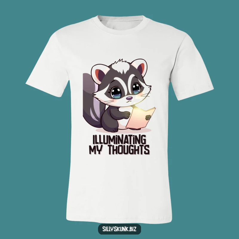 Funny Curious Skunk Shirt: Explorer Tee, Great for Casual Gift