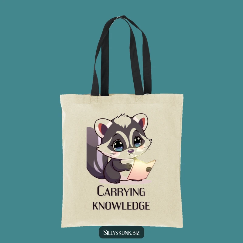 Funny Skunk Explorer Tote: Carry Your Discoveries, Perfect Gift