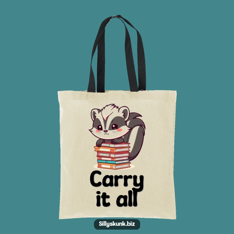 Funny Skunk File Organizer Tote Bag - Hilarious & Practical Office Humor Carryall