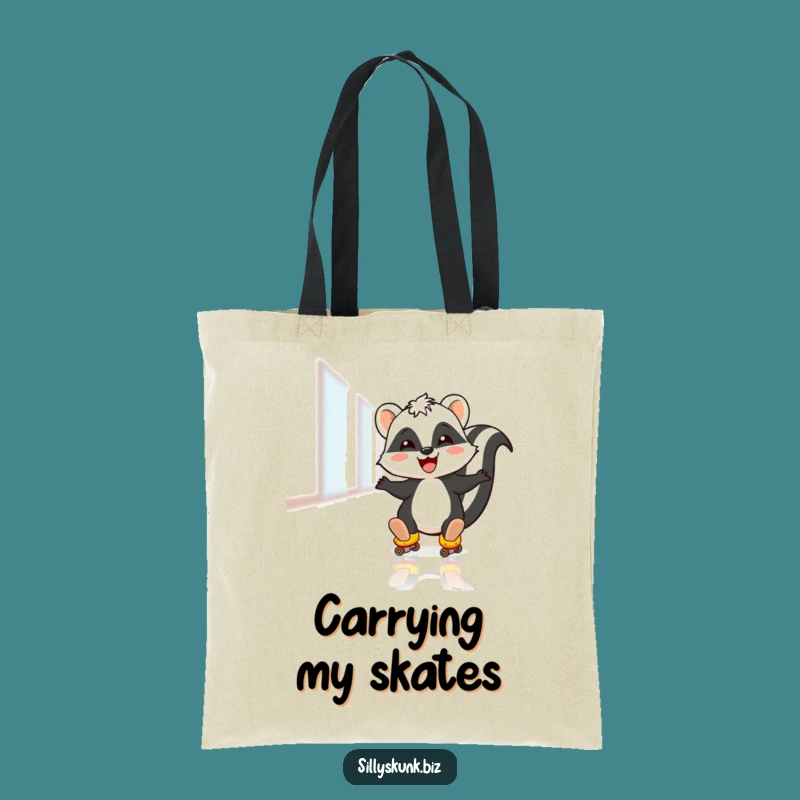 Funny Skunk Roller Tote: Carry Your Fun, Perfect Shopping Gift